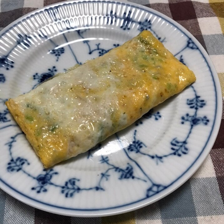 ネギとしらすとすりごまの卵焼き